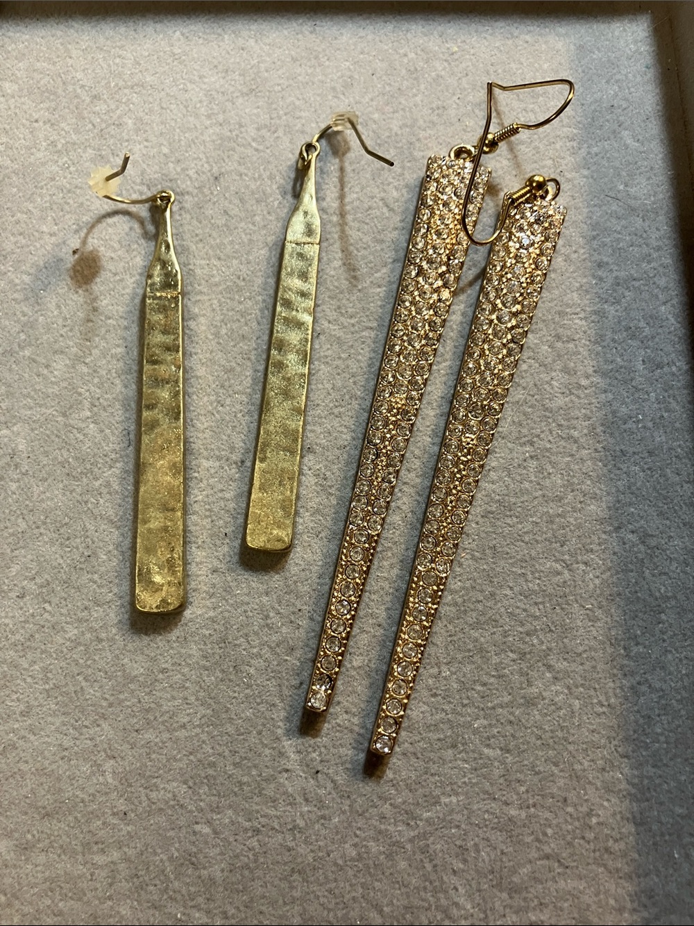 Gold Dangle Drop Earrings – Elegant Gold Tone Long Earrings